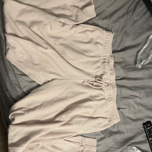 Very light pink joggers size XL